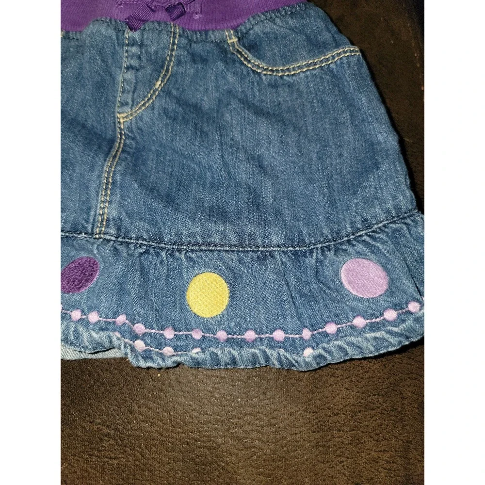 Gymboree mousing‎ around denim jeans skirt size 3t